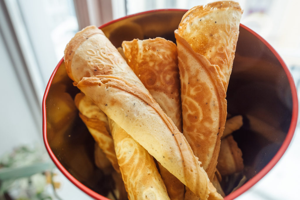 Norwegian krumkake Christmas