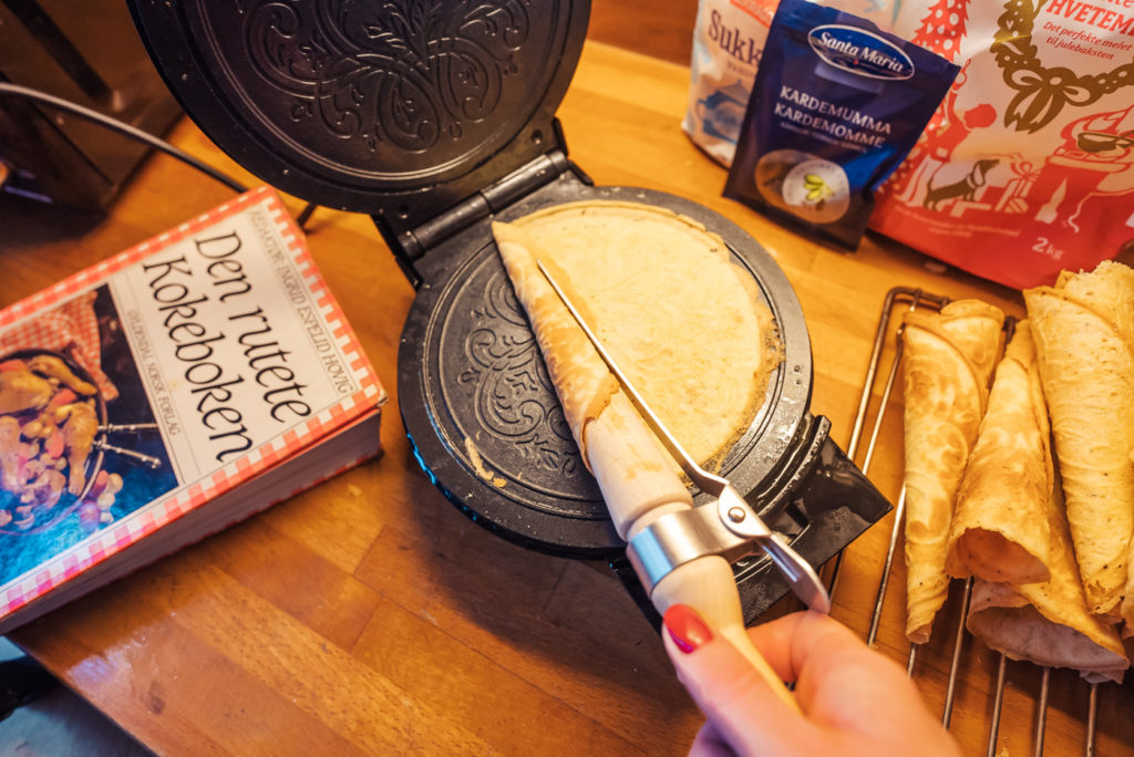 Making krumkake