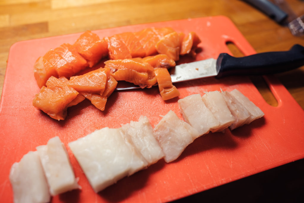 making norwegian fish soup