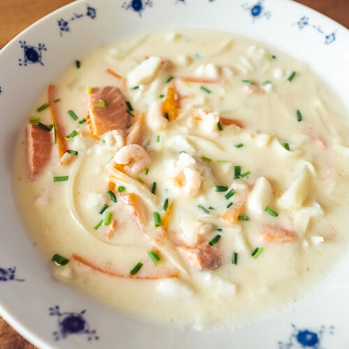 Norwegian fiskesuppe