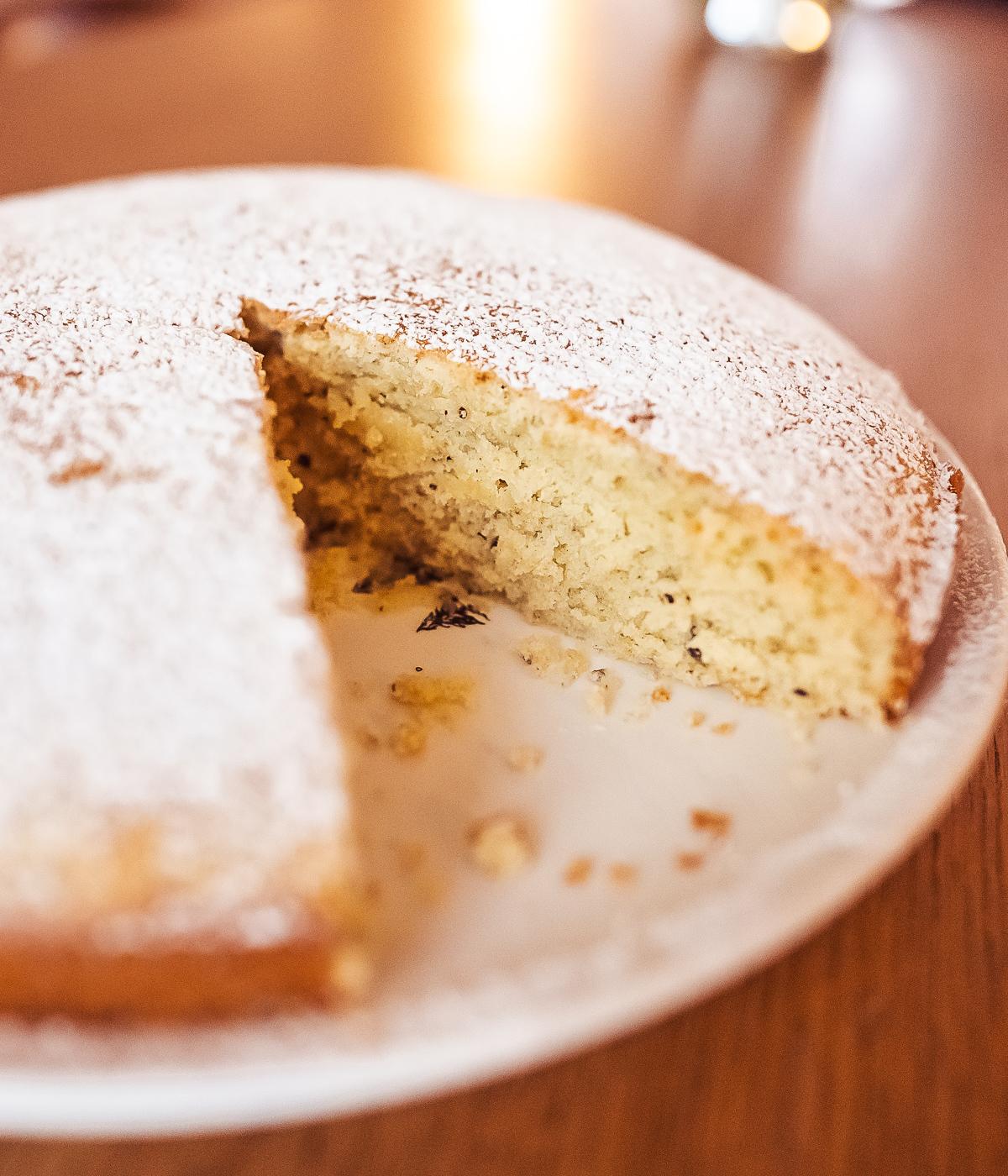 Cardamom Cake, Plum Jam + Coffee Buttercream - Not Without Salt