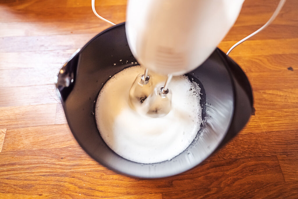 whisking egg whites