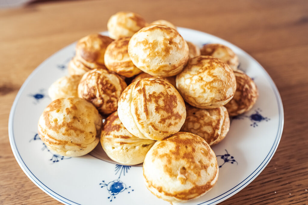 Aebleskiver Danish Pancakes, Easy Recipe