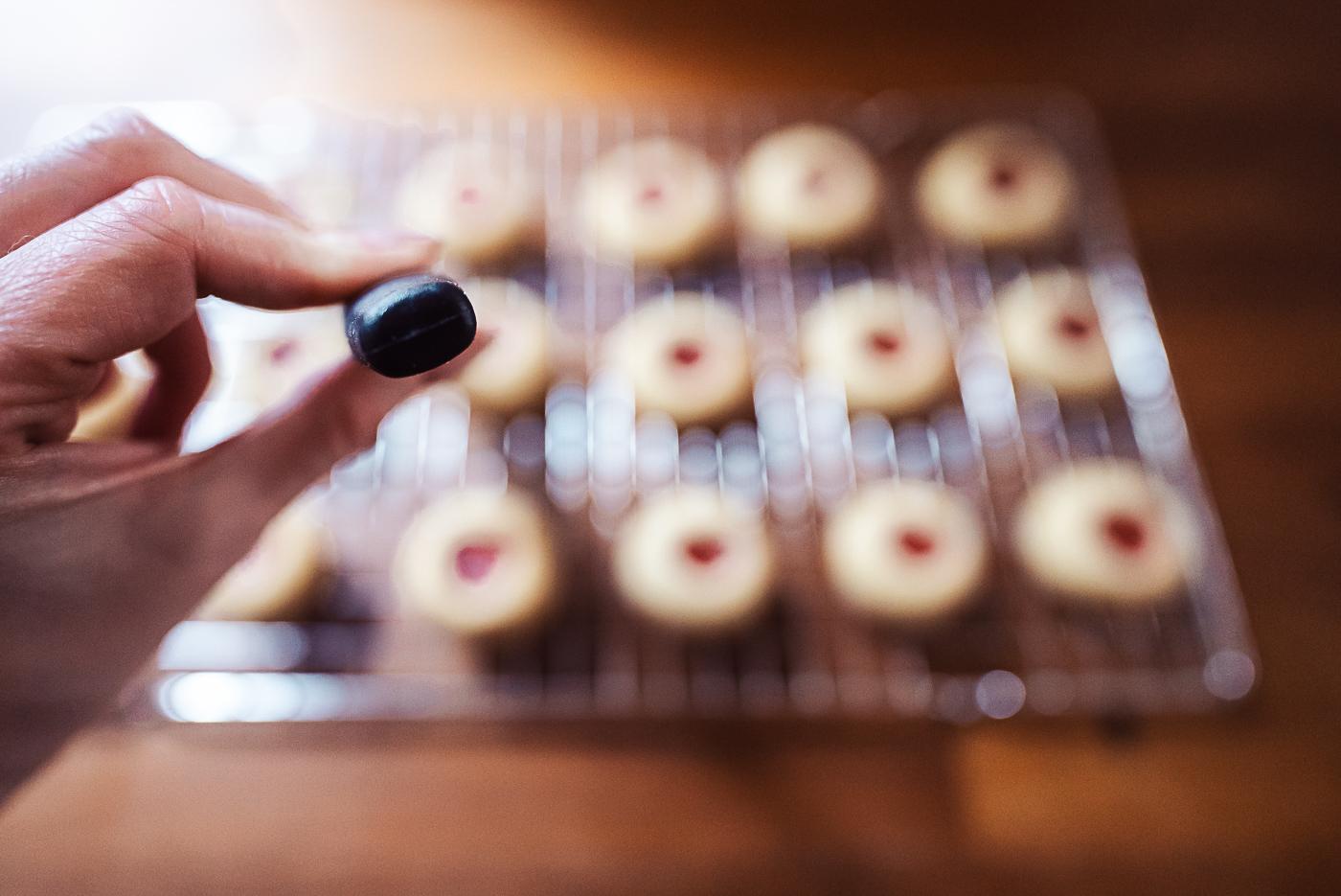 Swedish Raspberry Cookies Hallongrottor (Swedish Raspberry Jam Cookies) - Scandinavian Cookbook