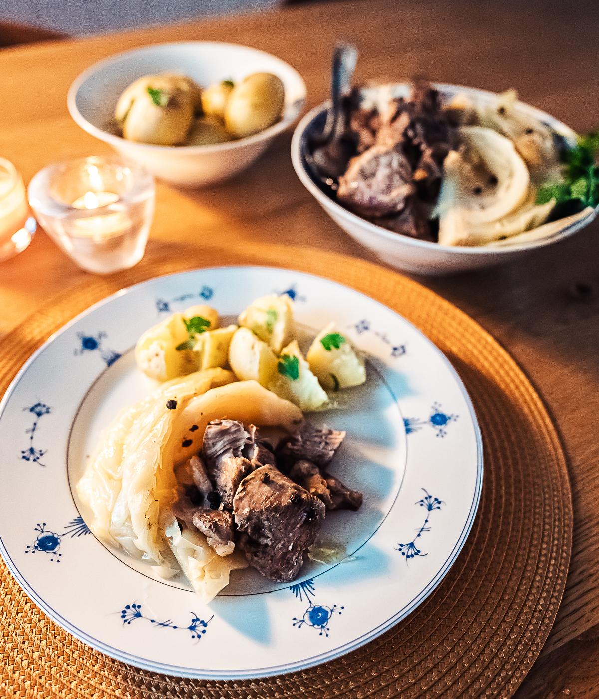 fårikål Norwegian lamb and cabbage stew