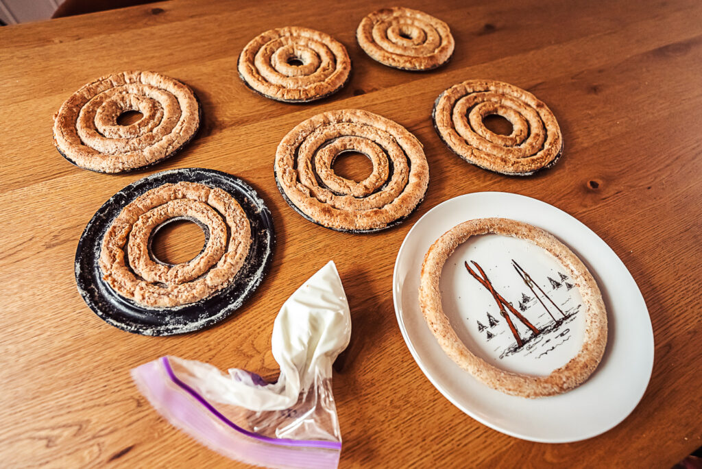 Vegan Kransekake - A traditional Norwegian almond ring cake