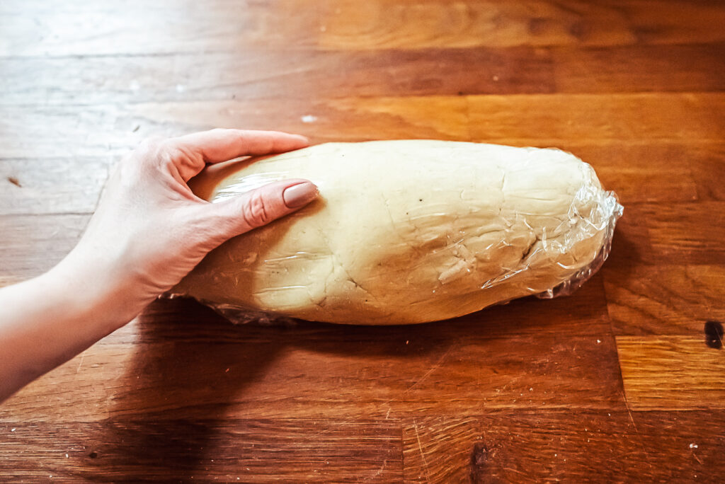 kakemenn dough wrapped in plastic