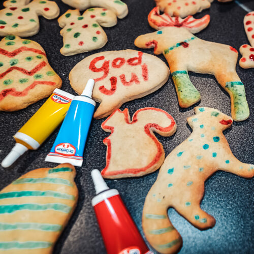 kakemenn decorated Norwegian christmas cookies