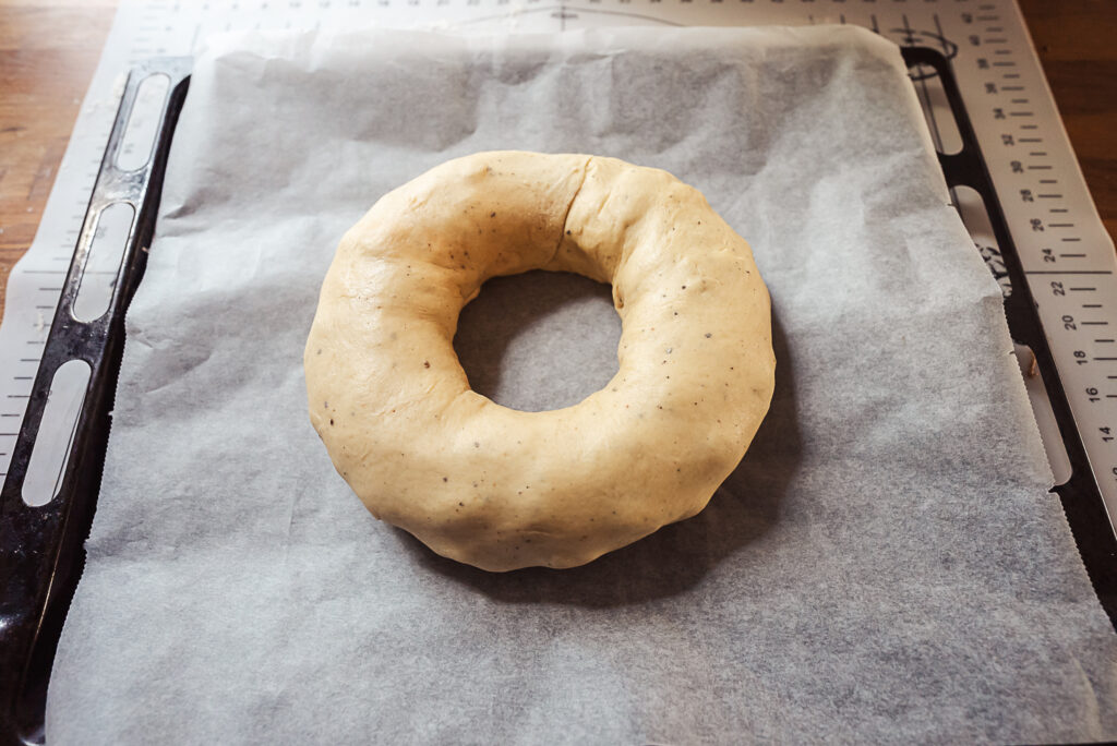 unbaked kringle dough circle
